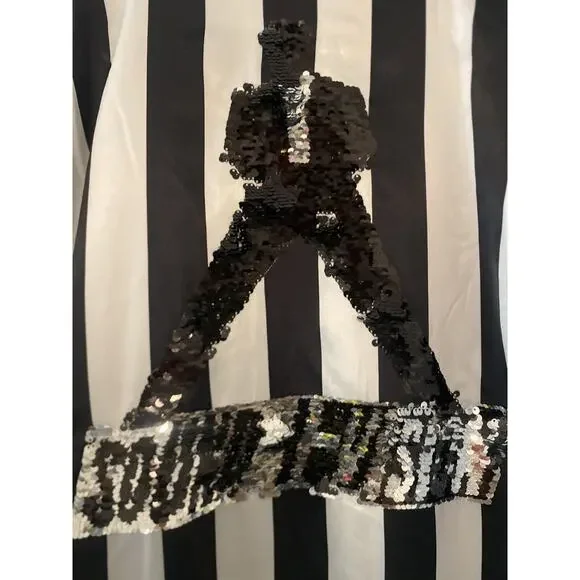 Midnight Studios x David Bowie SATIN Sequin Bowie Silhouette Jacket Size XL NWT